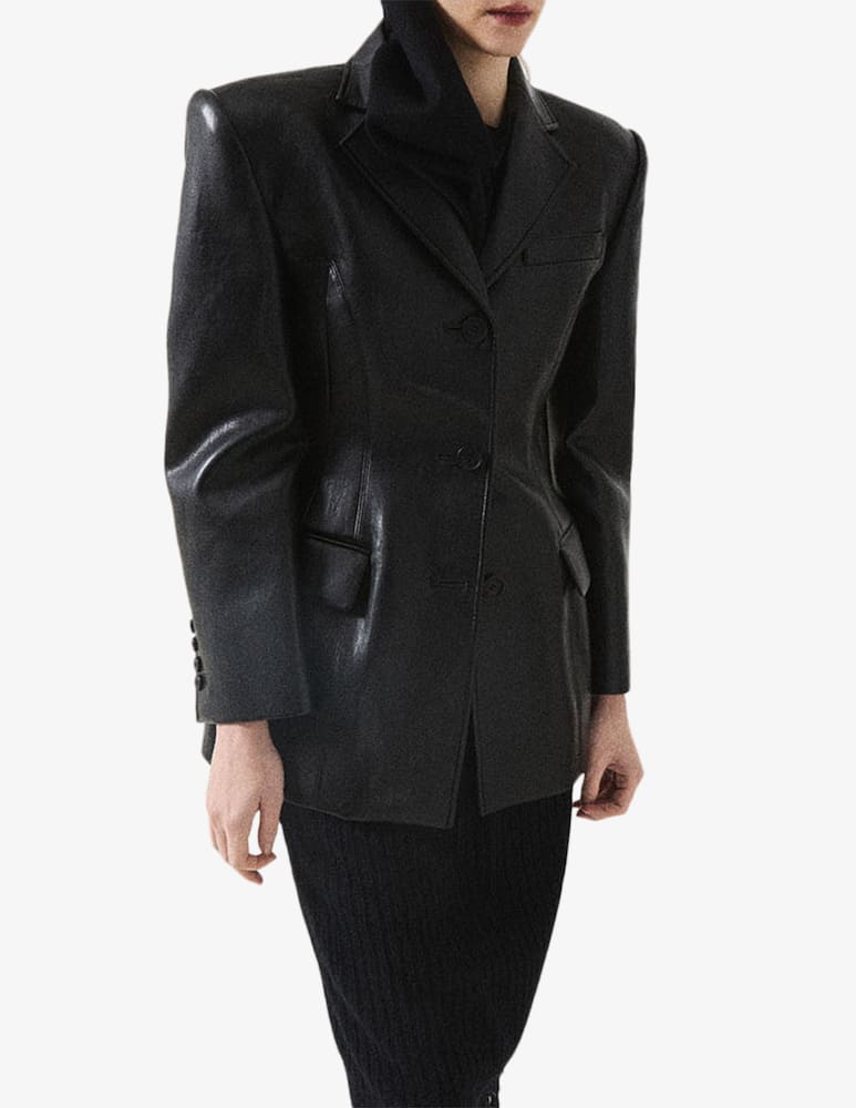 La Piscine Faux-leather blazer - picture 1 La Piscine Faux-leather blazer - picture 1