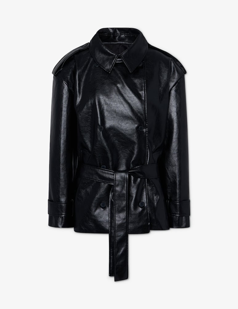 La Piscine Faux leather trench jacket - picture 1 La Piscine Faux leather trench jacket - picture 1