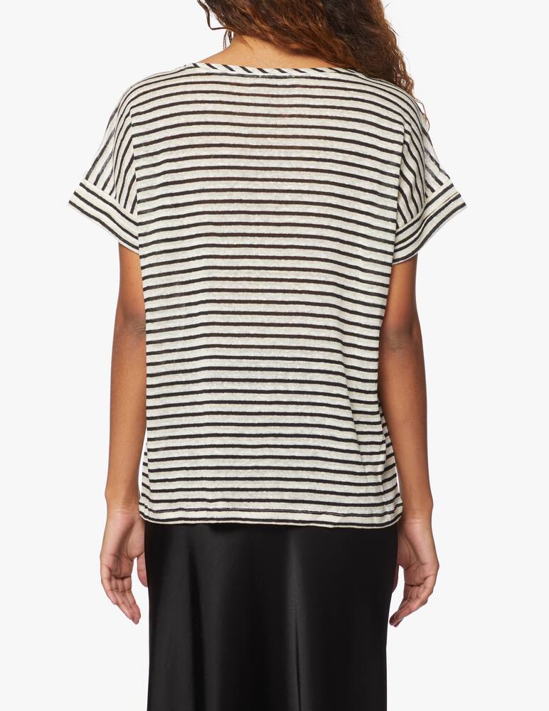 rinascente iBlues Mafalda linen t-shirt - Blu