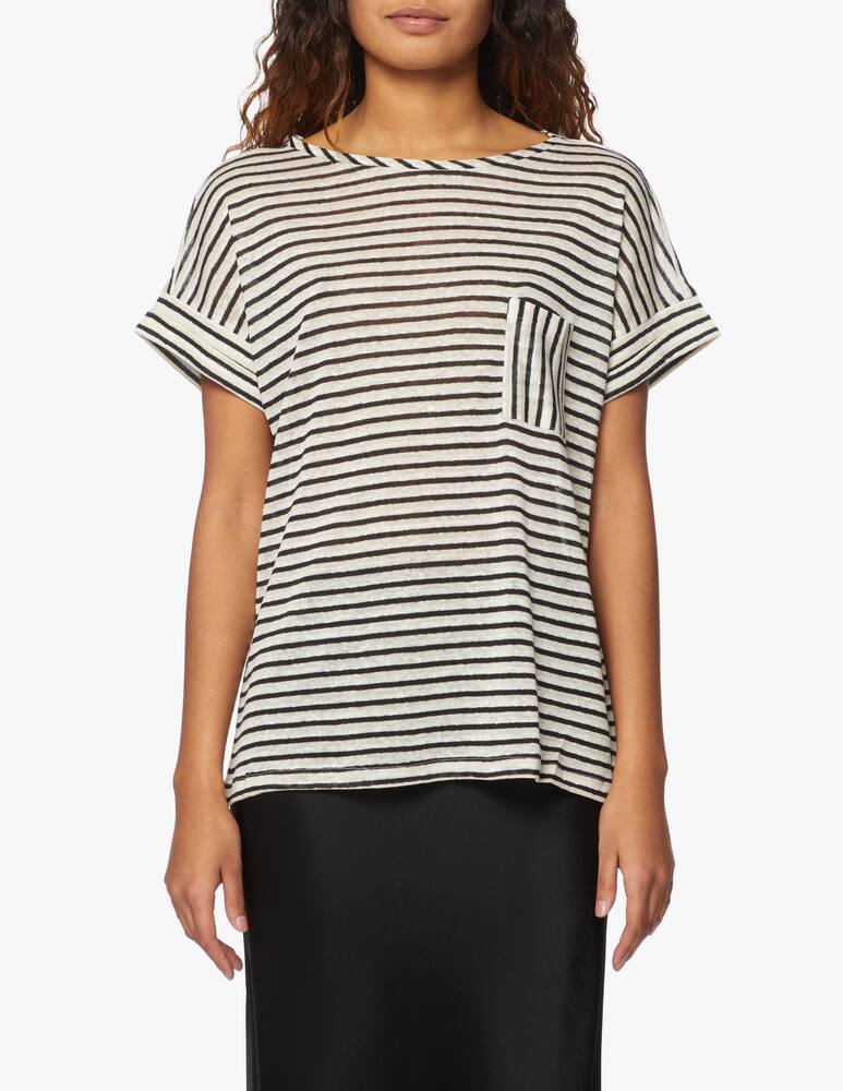 rinascente iBlues Mafalda linen t-shirt - Blu