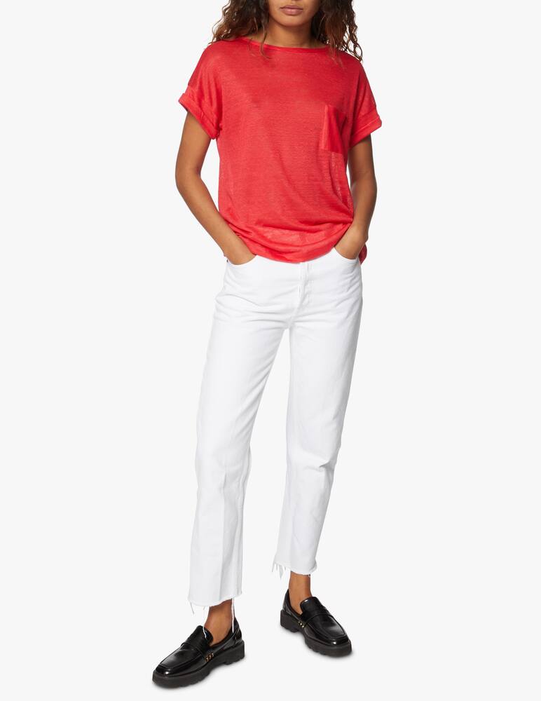 rinascente iBlues T-shirt in lino Mafalda - Arancione