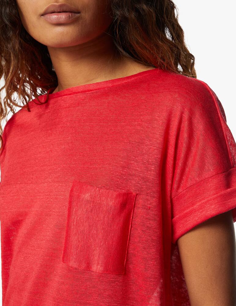iBlues Mafalda linen t-shirt - Arancione - picture 4