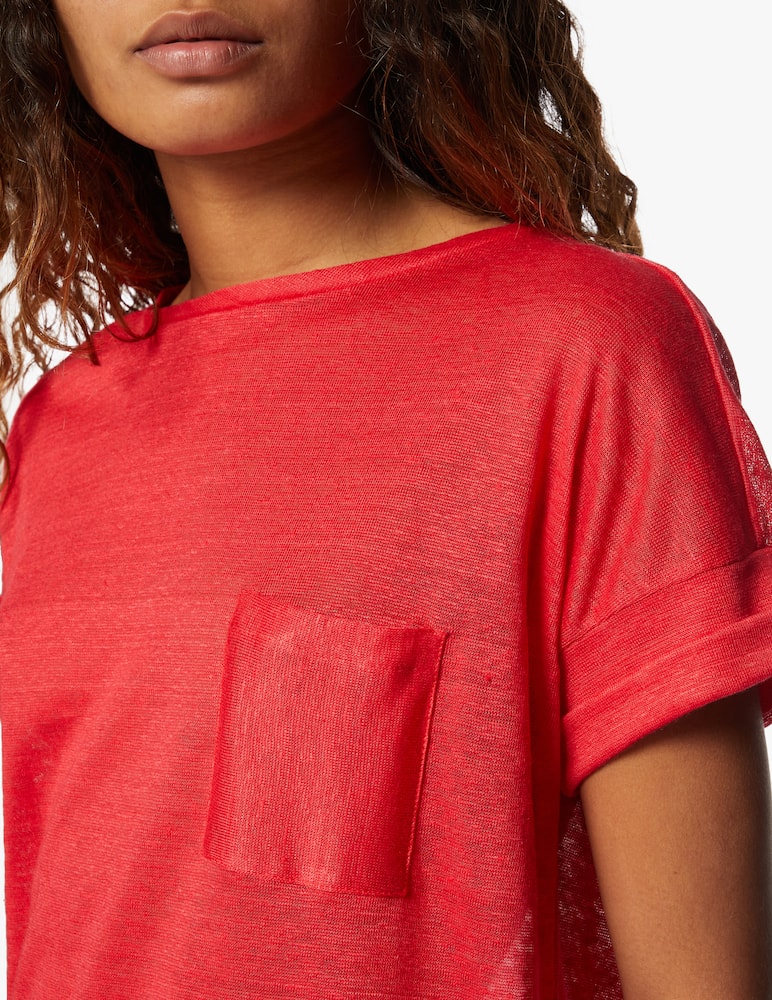 rinascente iBlues T-shirt in lino Mafalda - Arancione