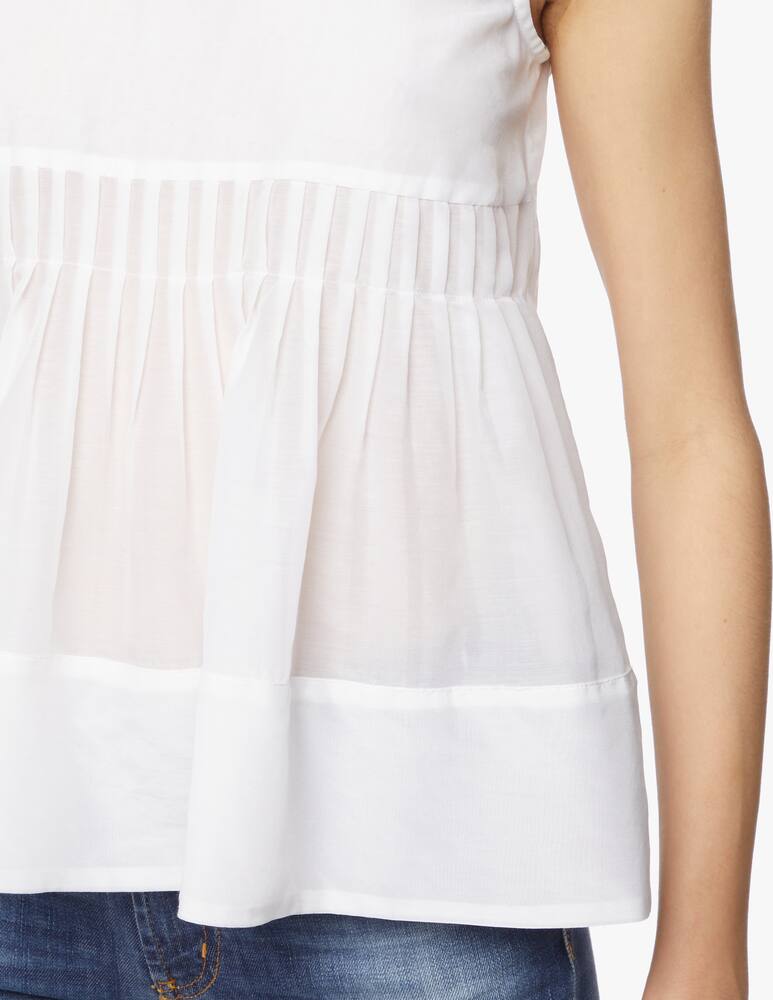 rinascente iBlues Top Olbia in cotone e seta