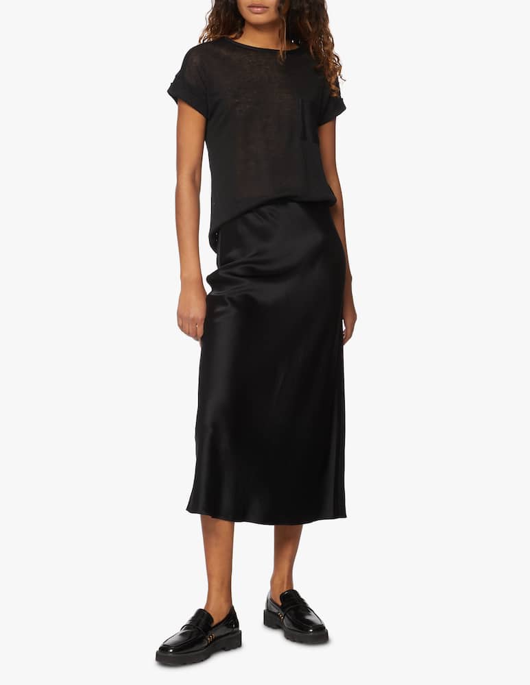 rinascente iBlues Mafalda linen t-shirt - Nero