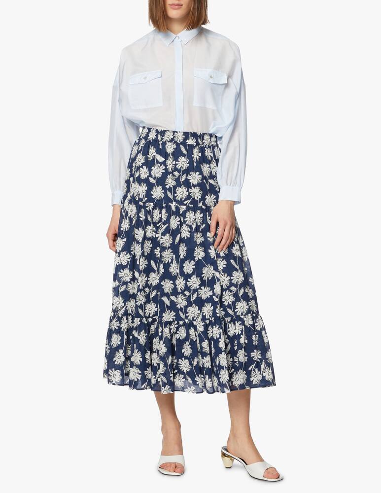 rinascente iBlues Ixie 100% cotton long skirt