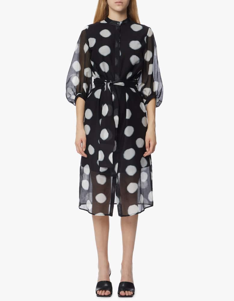 rinascente Marella Long dress with printed pois