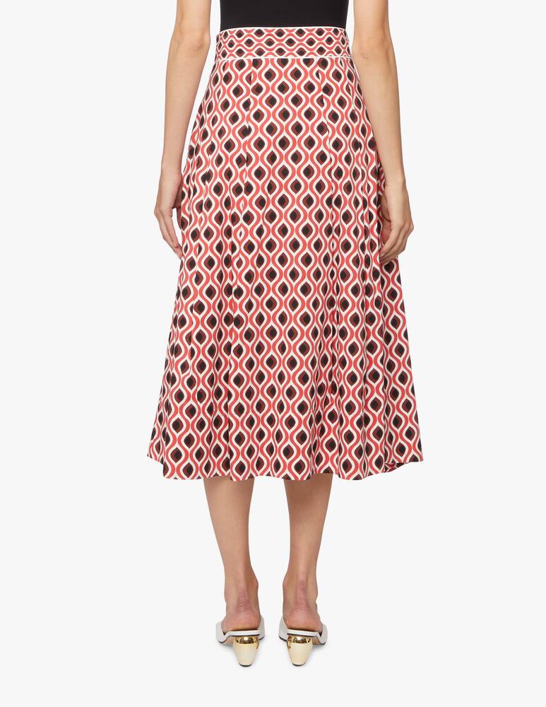 rinascente Marella Gonna midi in cotone Spuma