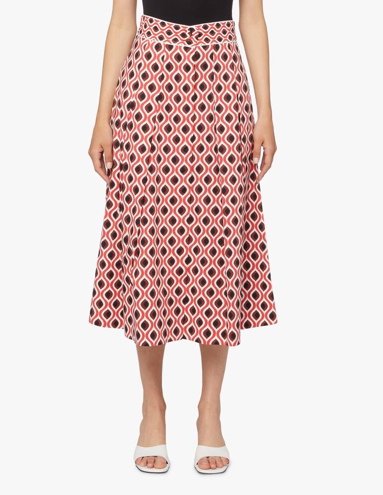 rinascente Marella Gonna midi in cotone Spuma