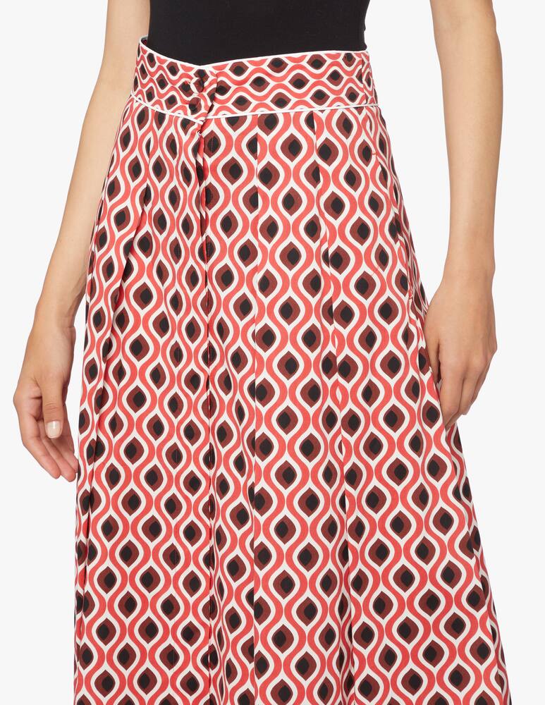 rinascente Marella Gonna midi in cotone Spuma