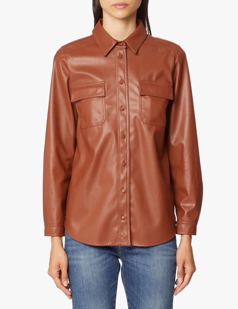 rinascente iBlues Faux leather shirt Cricket