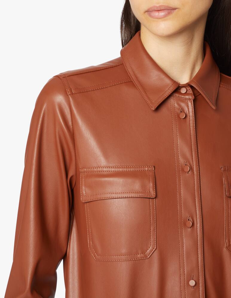 rinascente iBlues Faux leather shirt Cricket