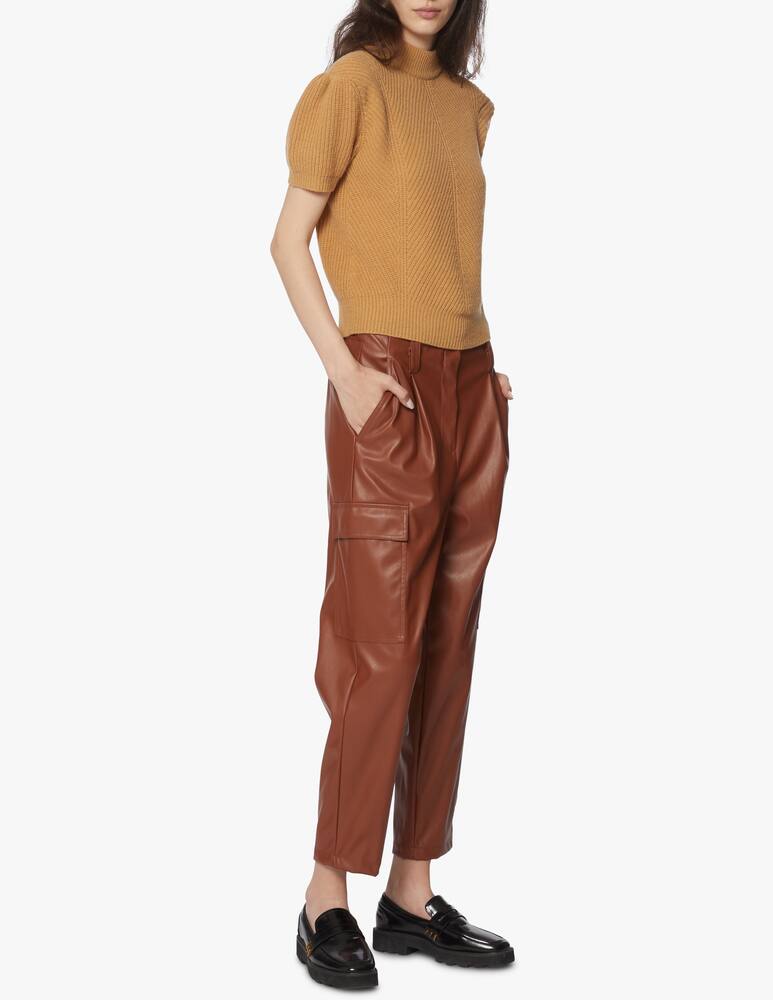 rinascente iBlues Faux leather cargo pants Yomo