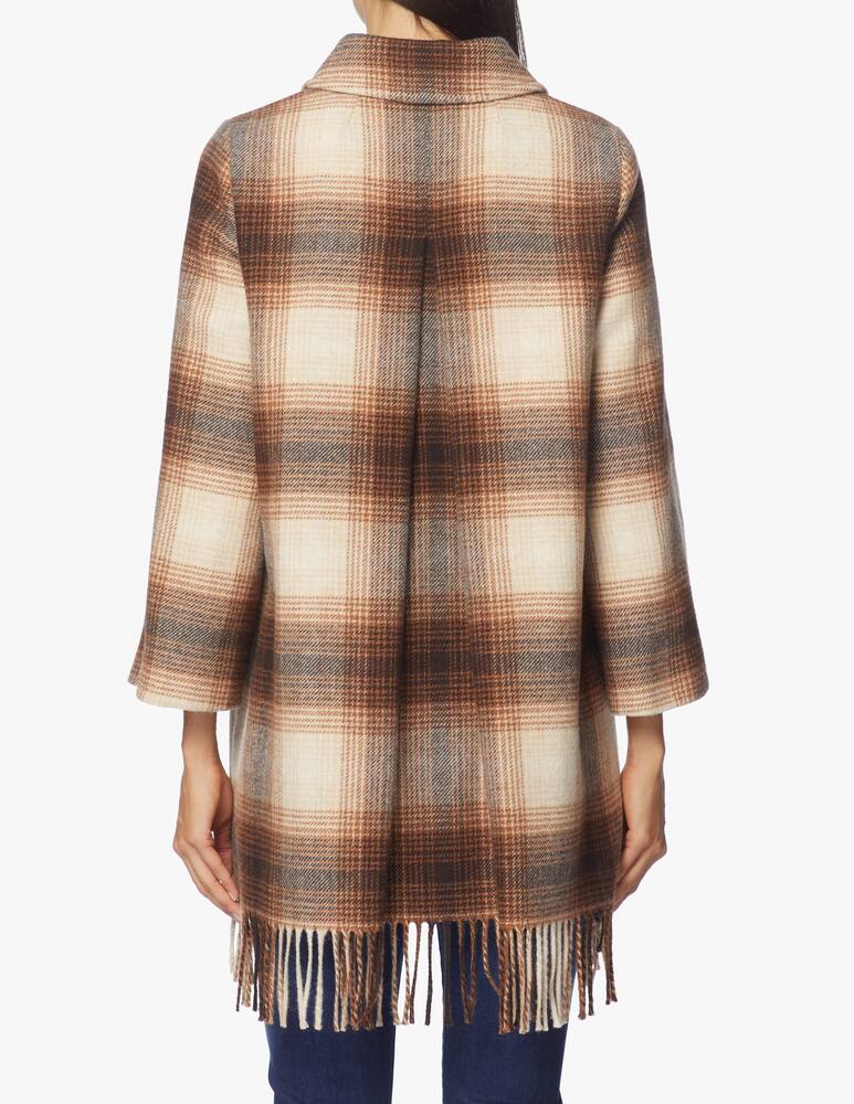 rinascente iBlues Wool blend check print coat Biglia