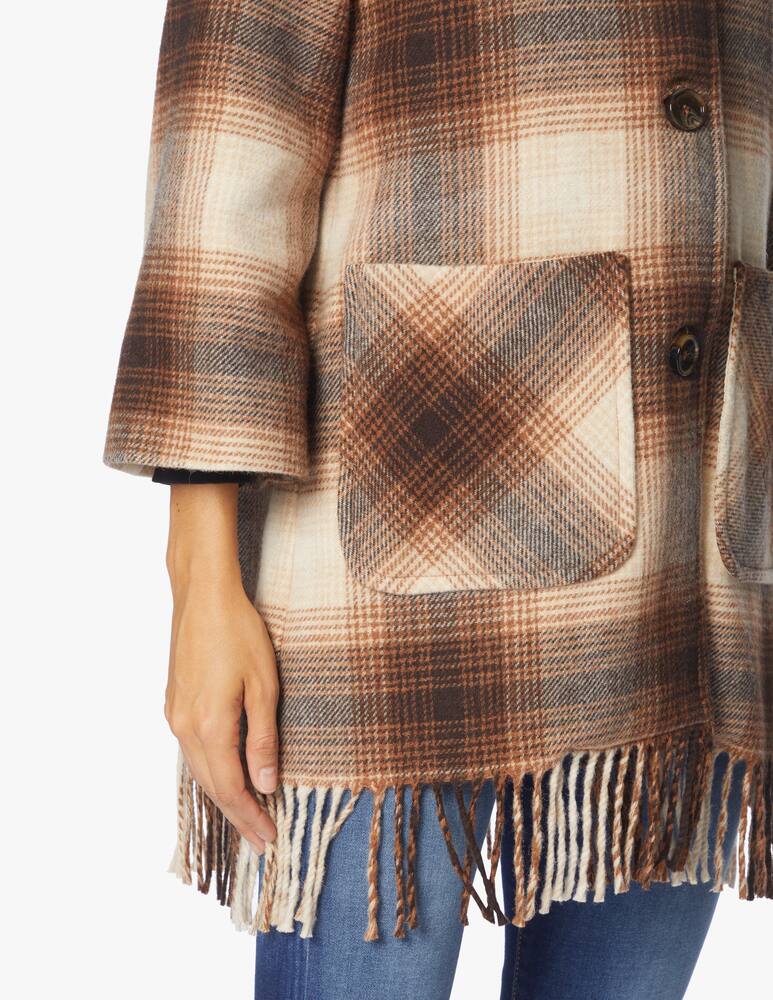 rinascente iBlues Wool blend check print coat Biglia