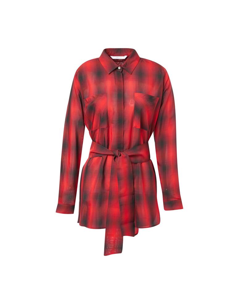 rinascente iBlues Cotton blend coat with scottish print Danilo