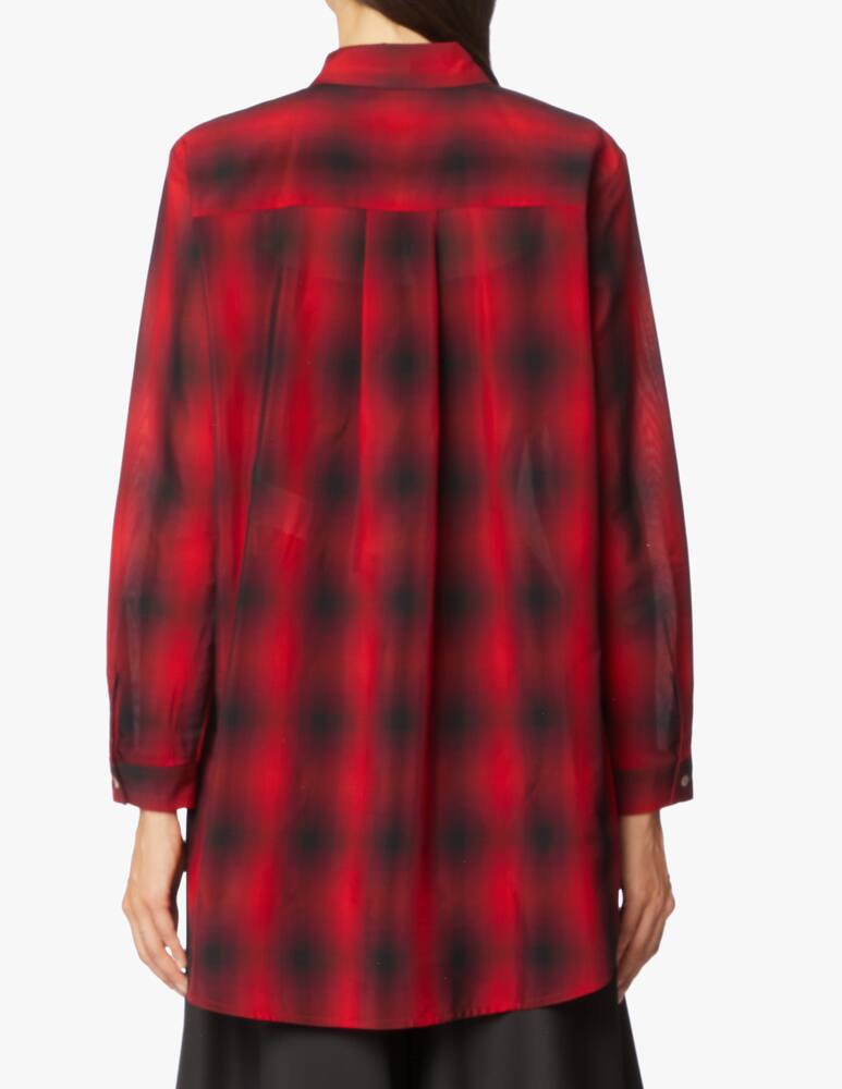 rinascente iBlues Cotton blend coat with scottish print Danilo