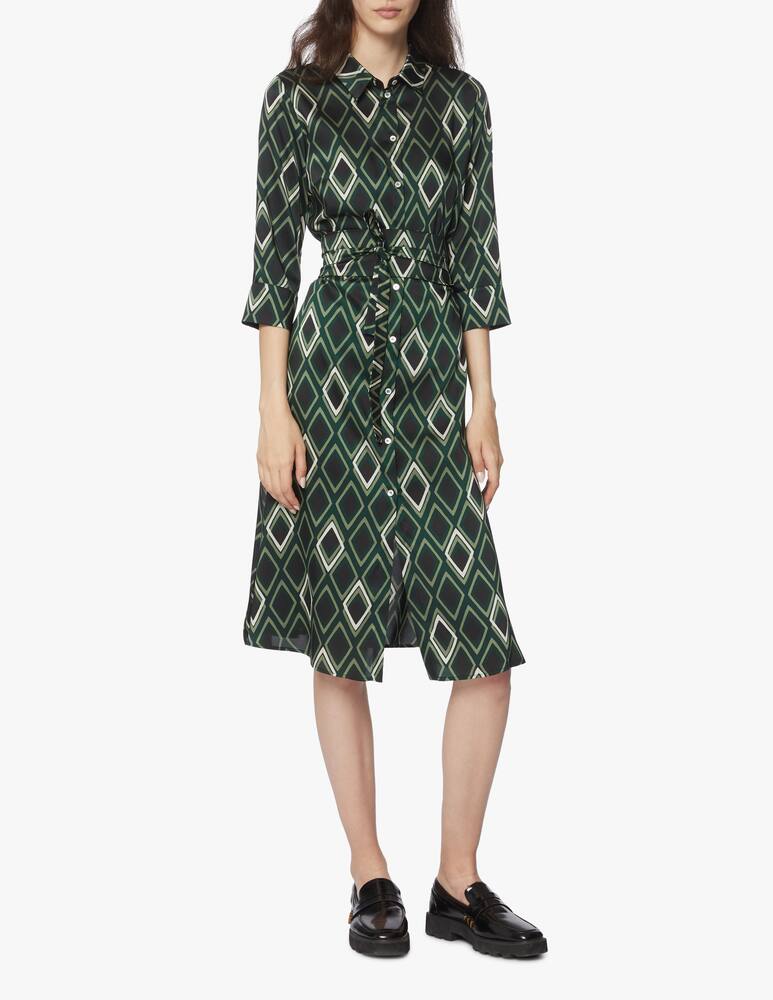 rinascente Marella Vestito chemisier con stampa a rombi