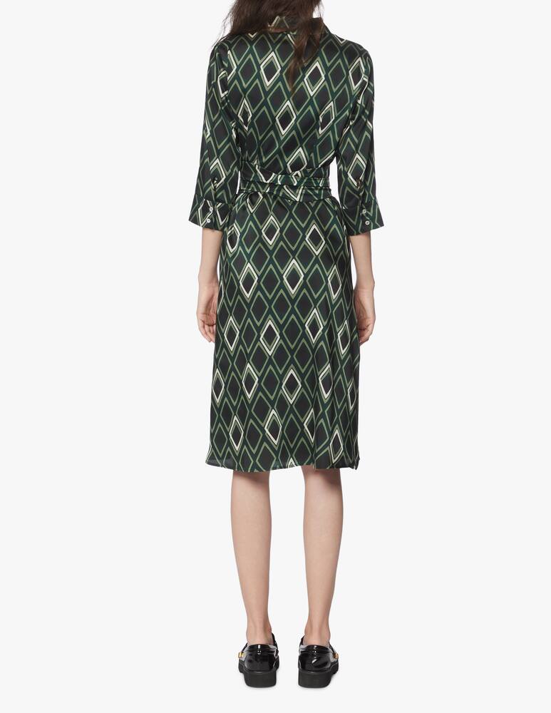 rinascente Marella Vestito chemisier con stampa a rombi