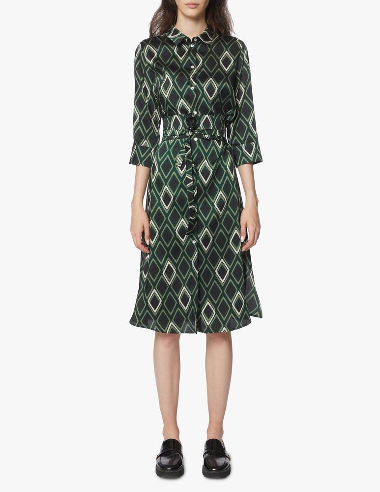 rinascente Marella Vestito chemisier con stampa a rombi