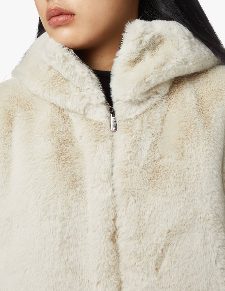 rinascente Marella Giacca in pelliccia sintetica con cappuccio Cozza