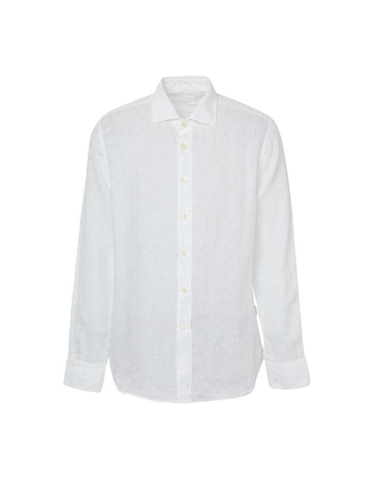rinascente 120% Lino Camicia manica lunga lino slim - bianco
