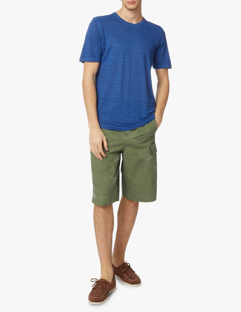 rinascente 120% Lino Fade linen t-shirt - blue