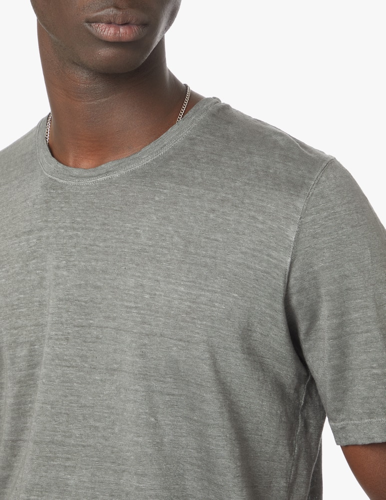 rinascente 120% Lino Maglietta girocollo lino sbiadito - grigio