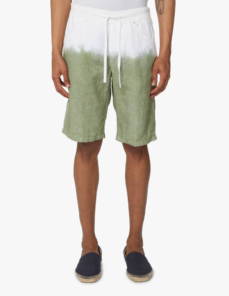 rinascente 120% Lino Bermuda coulisse fascia tye dye - multicolor