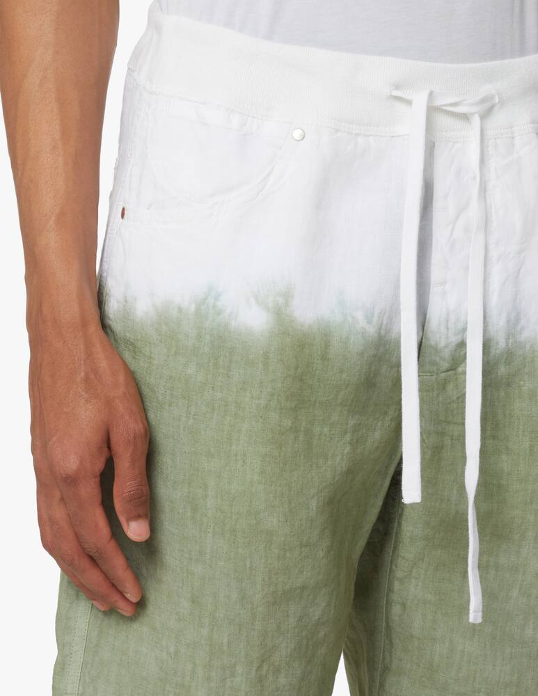 rinascente 120% Lino Bermuda coulisse fascia tye dye - multicolor