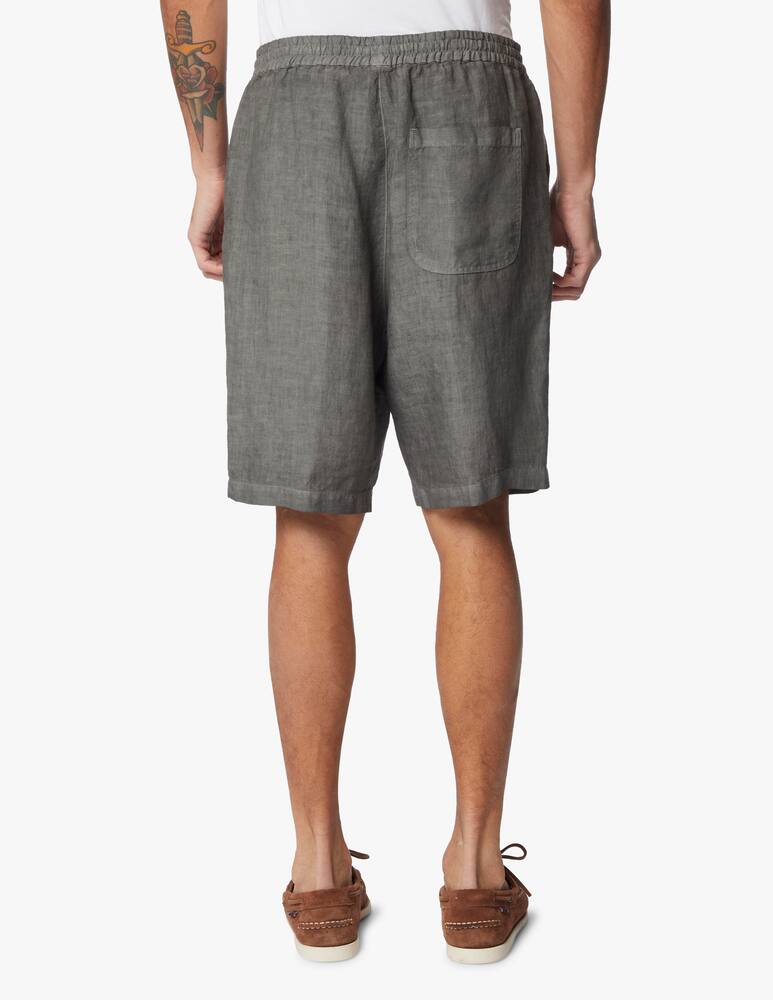 rinascente 120% Lino Bermuda chino lino coulisse sbiadito - grigio