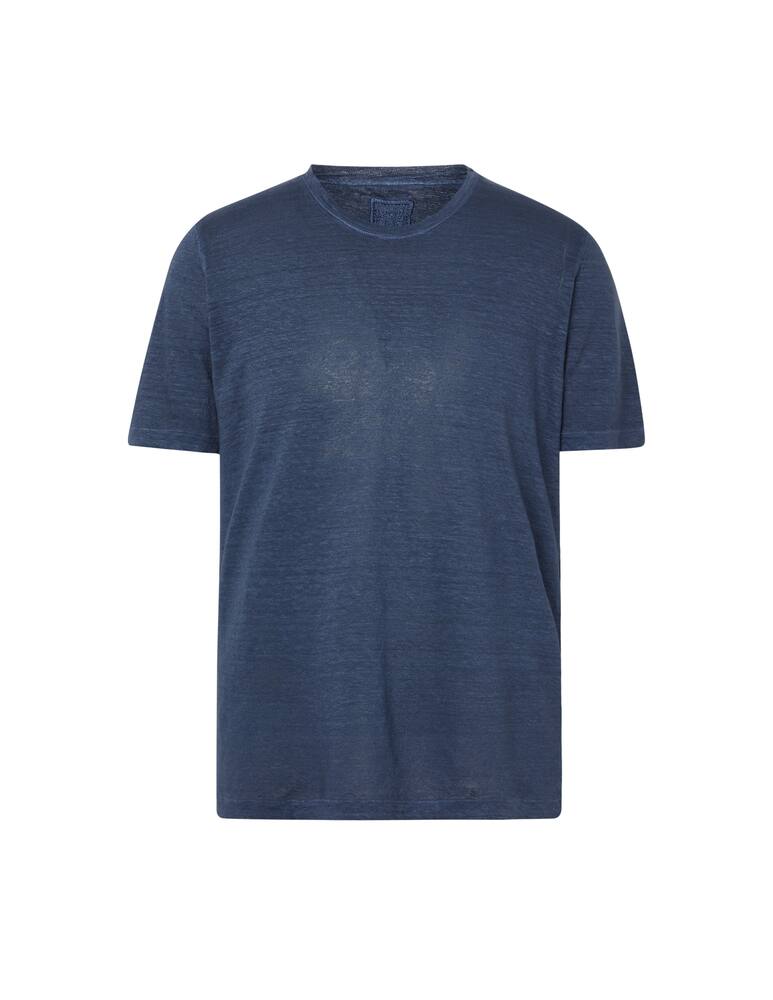 rinascente 120% Lino Maglietta girocollo lino sbiadito - blu