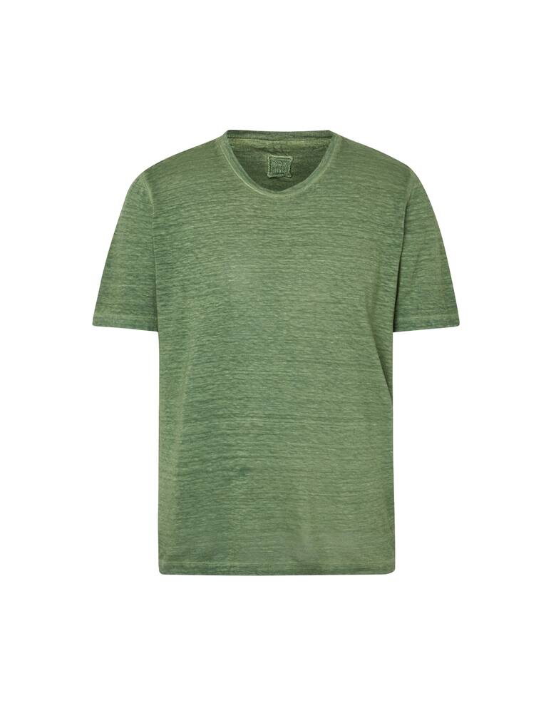 rinascente 120% Lino Maglietta girocollo lino sbiadito - verde