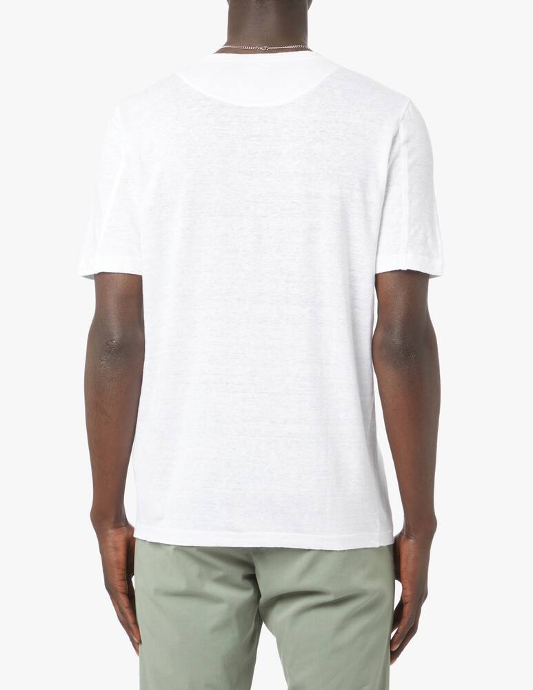 rinascente 120% Lino Fade linen t-shirt - white