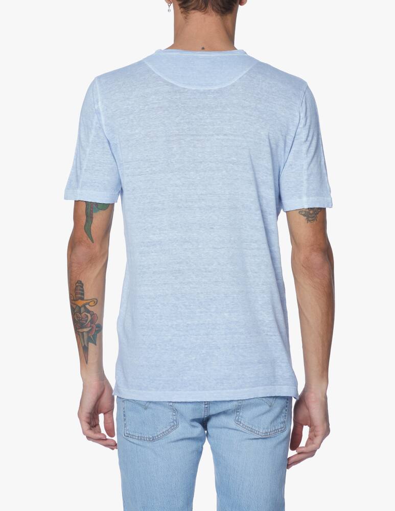 rinascente 120% Lino Fade linen t-shirt - blue