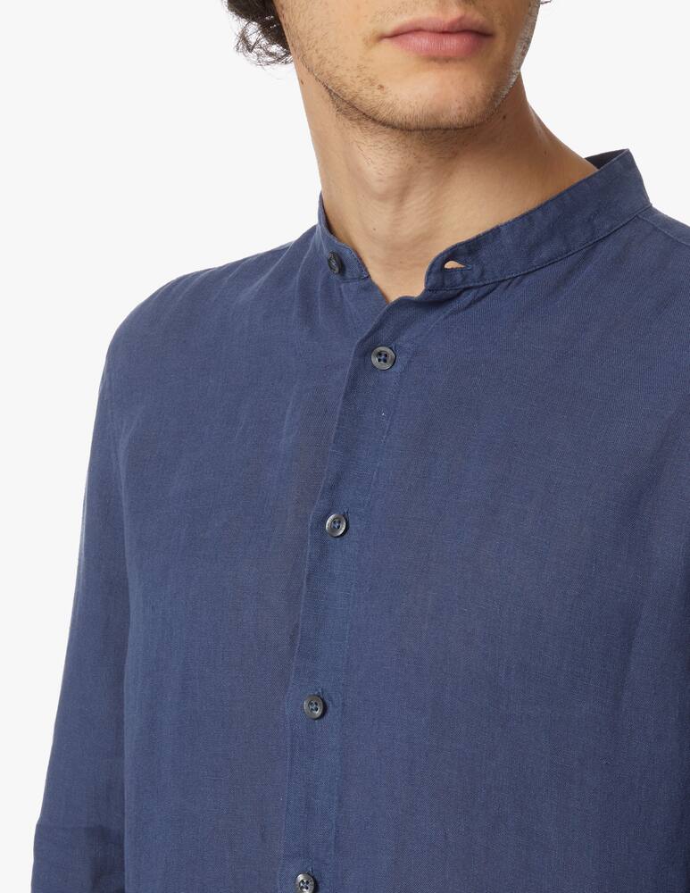 rinascente 120% Lino Guru linen shirt - blue