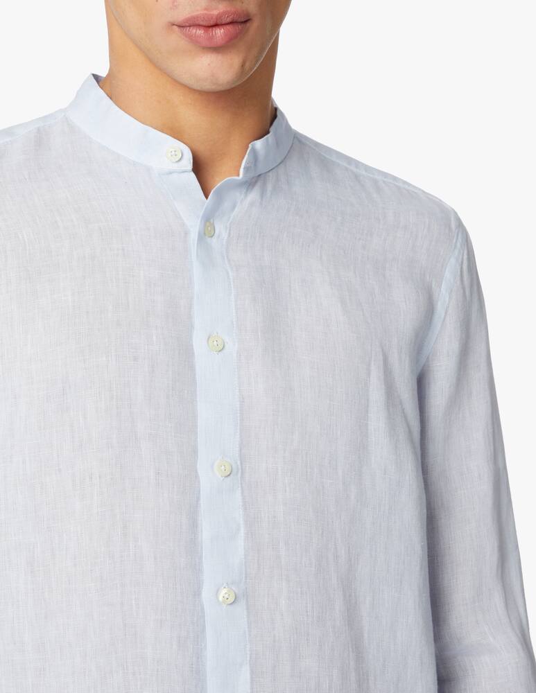 rinascente 120% Lino Camicia manica lunga guru lino sbiadito - azzurro