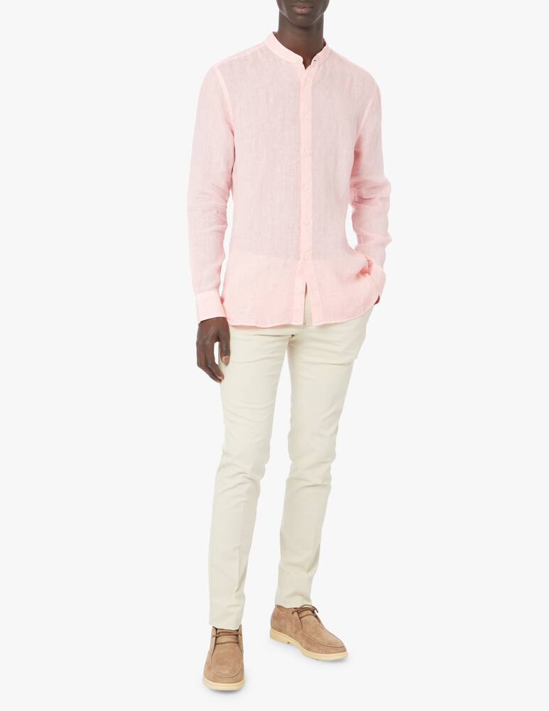 rinascente 120% Lino Fade linen shirt - pink