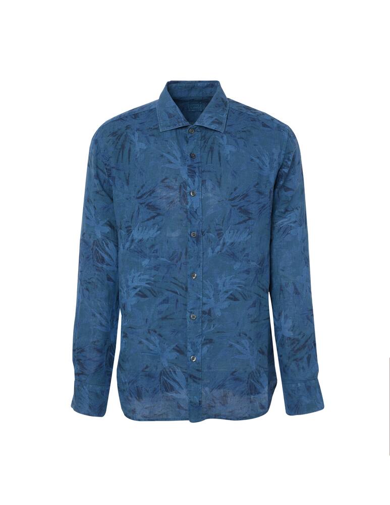 rinascente 120% Lino Palms print shirt - violet