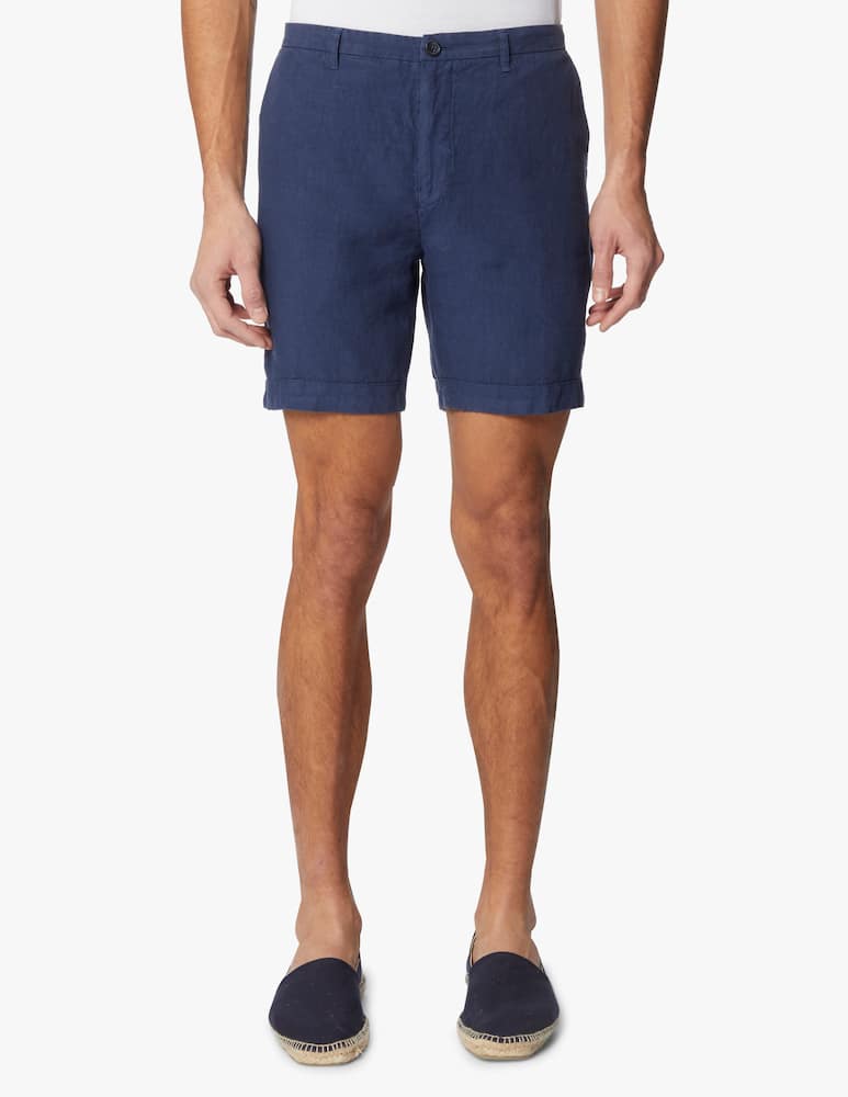 rinascente 120% Lino Linen chino shorts - blue