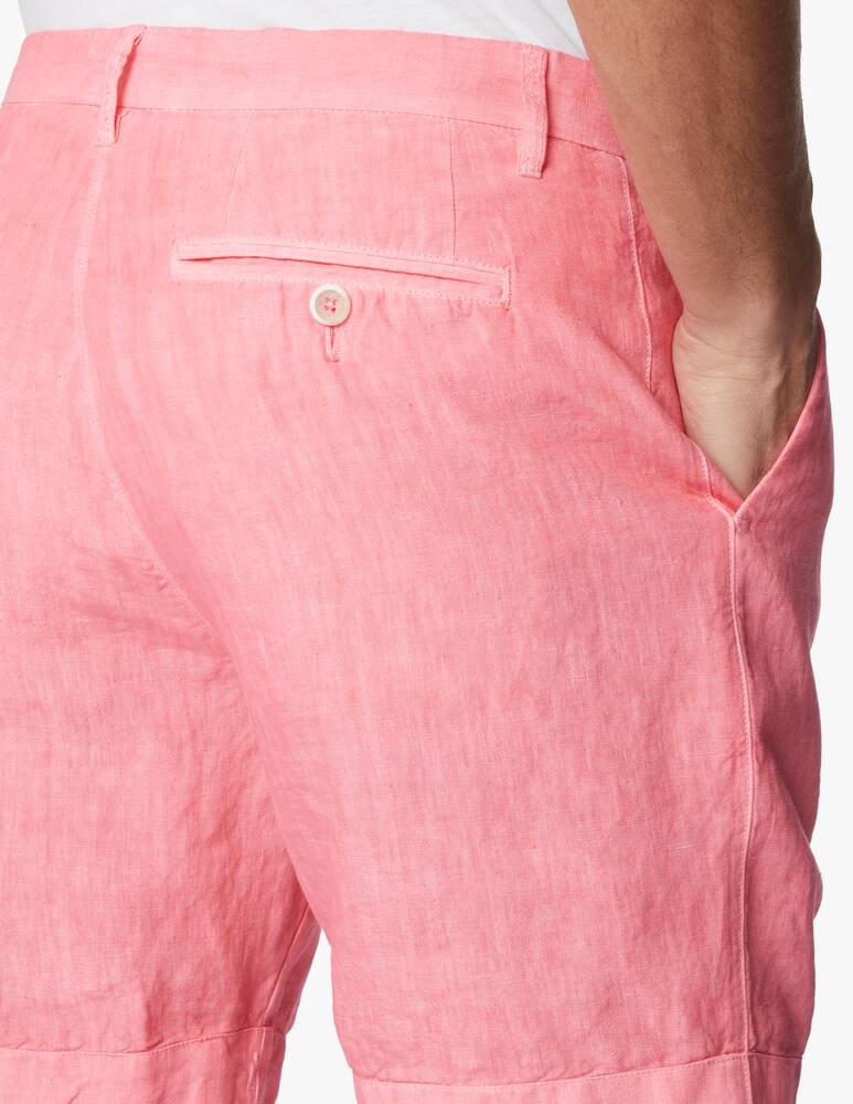 rinascente 120% Lino Fade linen chino shorts - violet