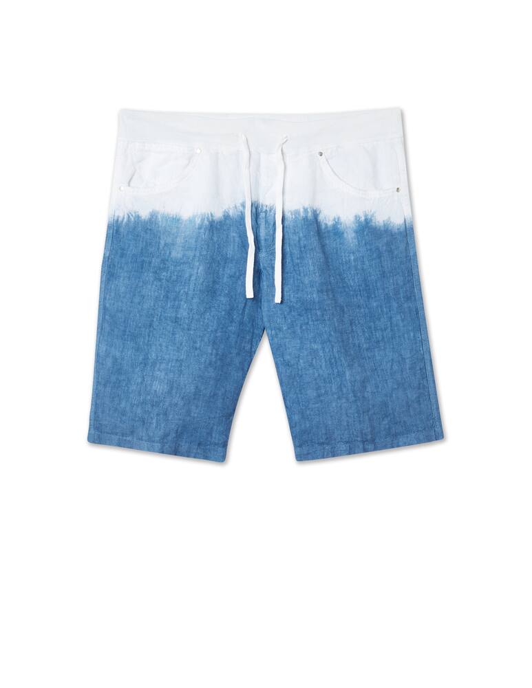 rinascente 120% Lino Tye dye coulisse band shorts - multi