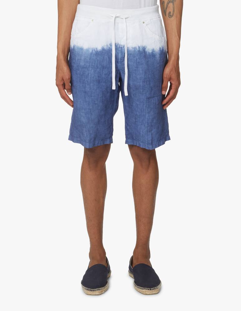 rinascente 120% Lino Tye dye coulisse band shorts - multi