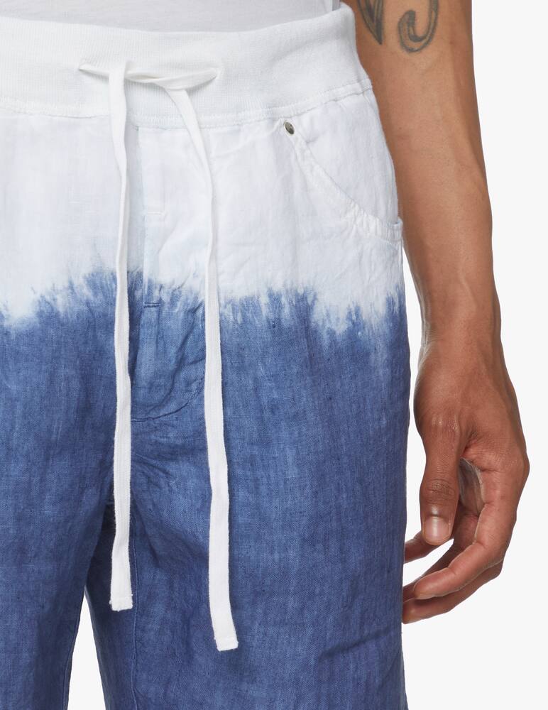 rinascente 120% Lino Tye dye coulisse band shorts - multi