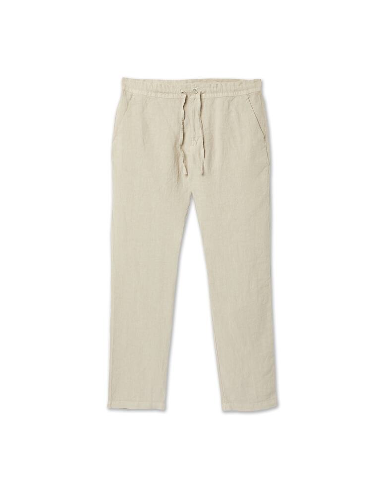 rinascente 120% Lino Linen coulisse pant - beige