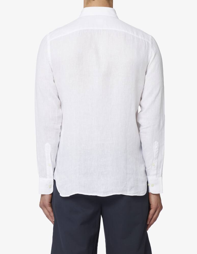 rinascente 120% Lino Long sleeve slim fit linen shirt 