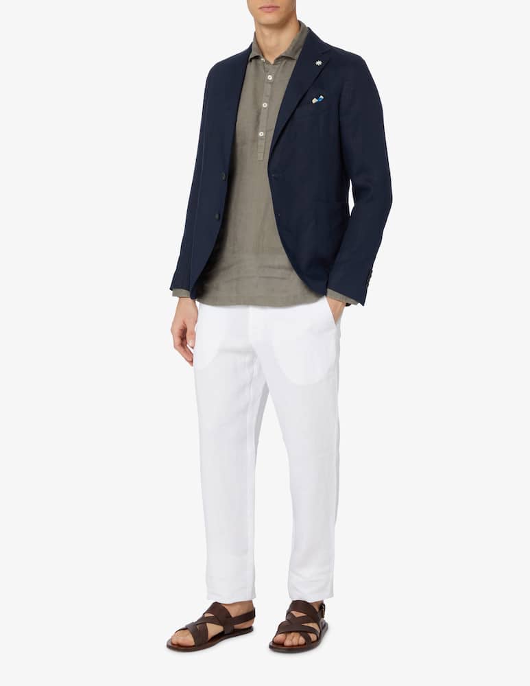 120% Lino Pantalone coulisse in lino - immagine 1 120% Lino Pantalone coulisse in lino - immagine 1