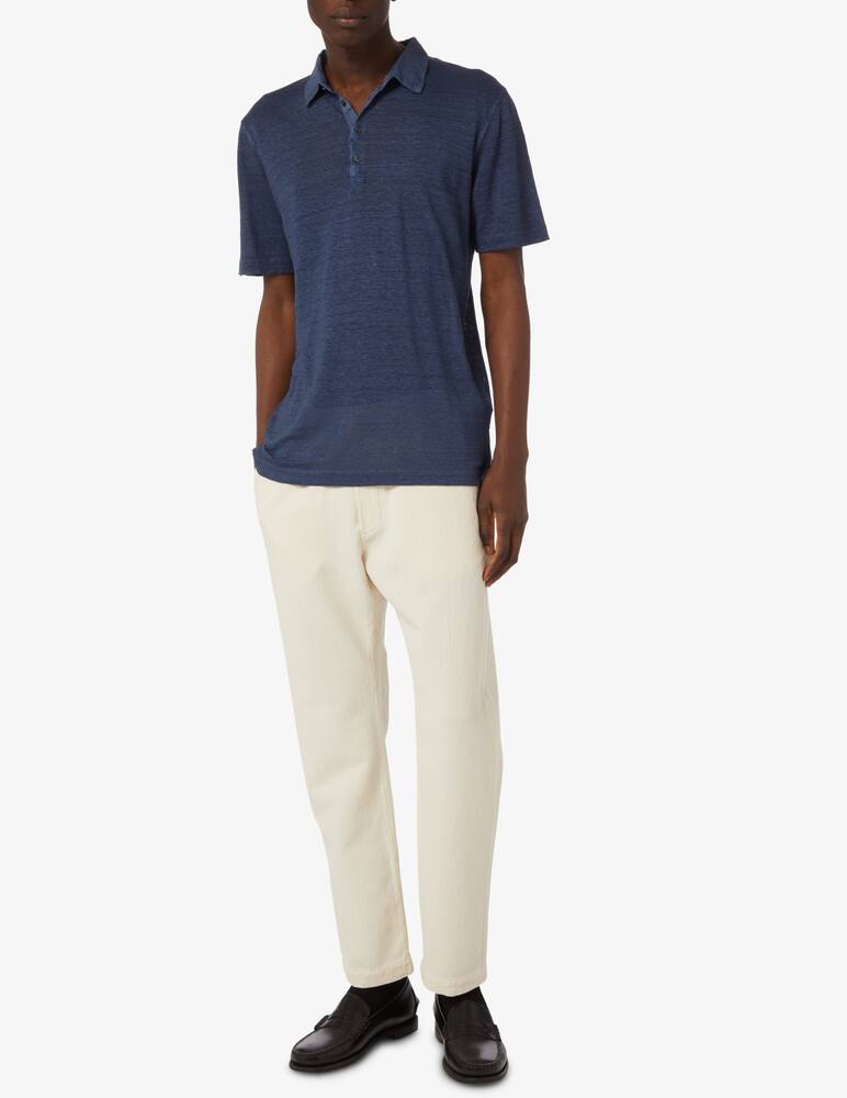 rinascente 120% Lino 4 buttons linen t-shirt