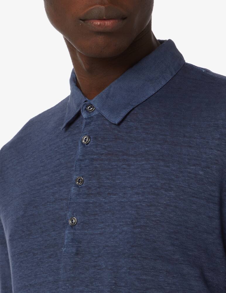 rinascente 120% Lino 4 buttons linen t-shirt