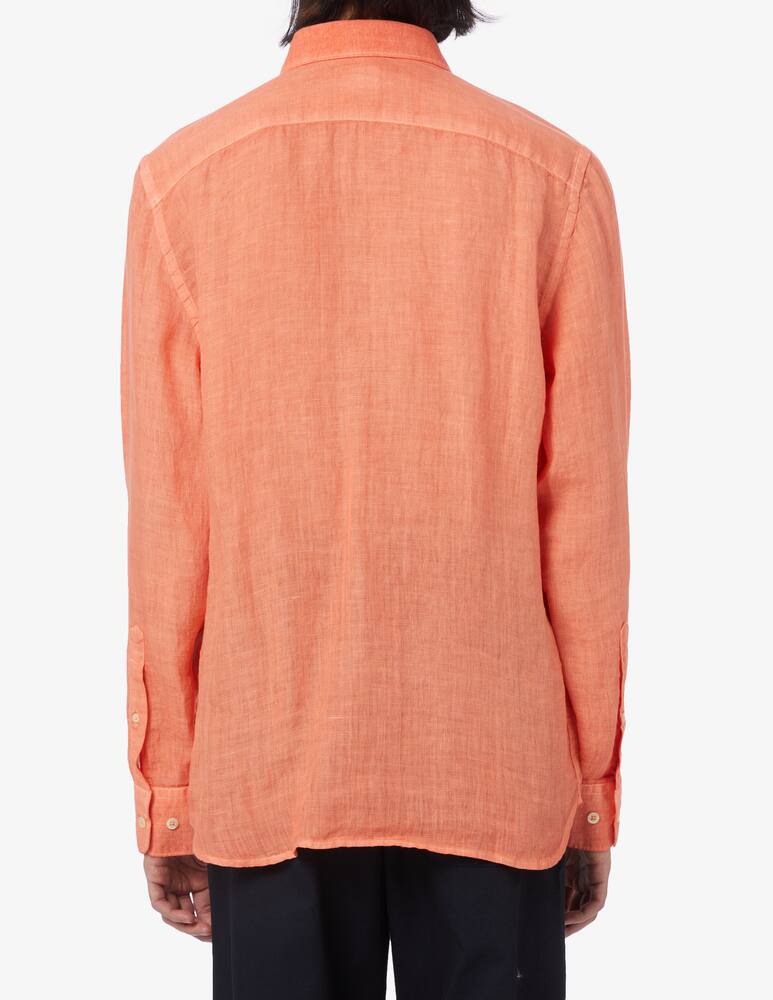 rinascente 120% Lino Long sleeve slim fit linen shirt
